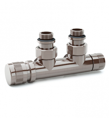Узел нижнего подключения угловой Tondera 1/2"х3/4"Е Никель матовый (левый), 0683-1500NSE0 - фото анонса